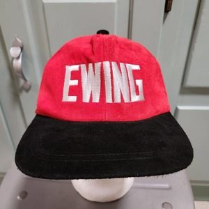 VTG Patrick Ewing Athletics NBA Basketball #33 Mens S Small LEATHER Hat Cap